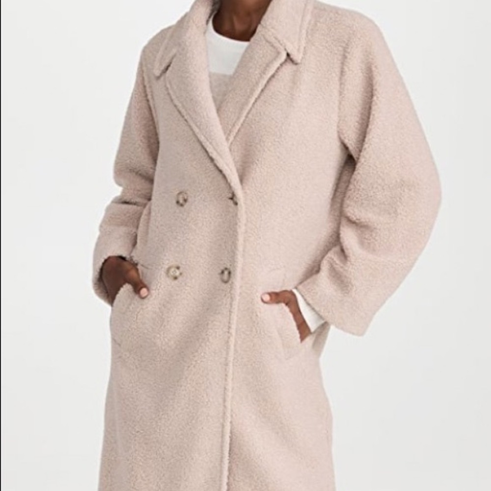 Splendid Sivan Boucle Coat in Latte